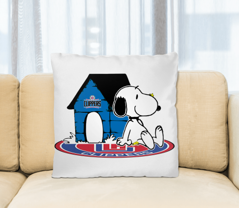 NBA Basketball LA Clippers Snoopy The Peanuts Movie Pillow Square Pillow