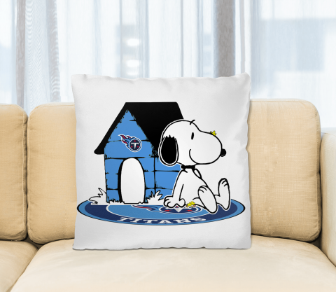 NFL Football Tennessee Titans Snoopy The Peanuts Movie Pillow Square Pillow