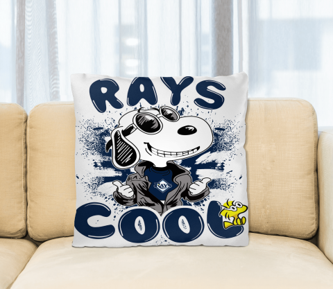 MLB Baseball Tampa Bay Rays Cool Snoopy Pillow Square Pillow