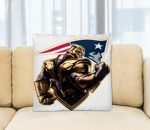 NFL Thanos Avengers Endgame Football Sports New England Patriots Pillow Square Pillow