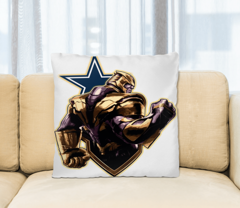 NFL Thanos Avengers Endgame Football Sports Dallas Cowboys Pillow Square Pillow