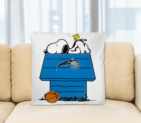 Orlando Magic NBA Basketball Snoopy Woodstock The Peanuts Movie Pillow Square Pillow