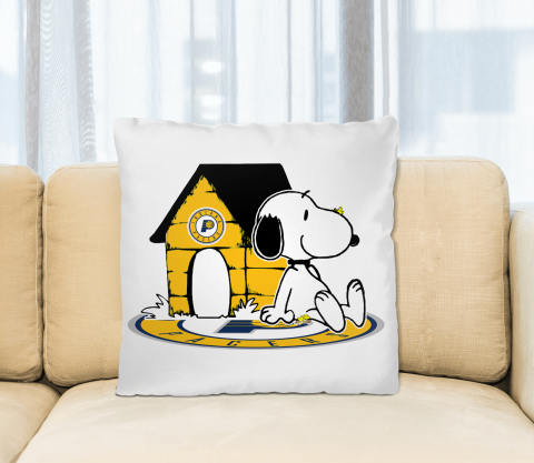 NBA Basketball Indiana Pacers Snoopy The Peanuts Movie Pillow Square Pillow