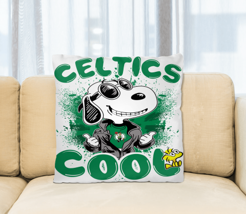NBA Basketball Boston Celtics Cool Snoopy Pillow Square Pillow