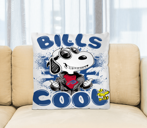 NFL Football Buffalo Bills Cool Snoopy Pillow Square Pillow