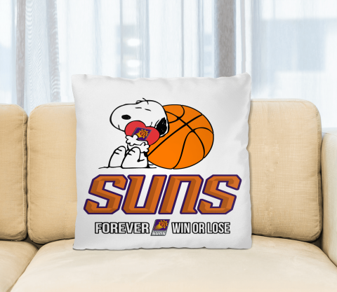 NBA The Peanuts Movie Snoopy Forever Win Or Lose Basketball Phoenix Suns Pillow Square Pillow