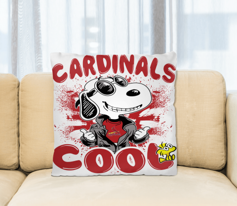 MLB Baseball St.Louis Cardinals Cool Snoopy Pillow Square Pillow
