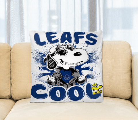 NHL Hockey Toronto Maple Leafs Cool Snoopy Pillow Square Pillow