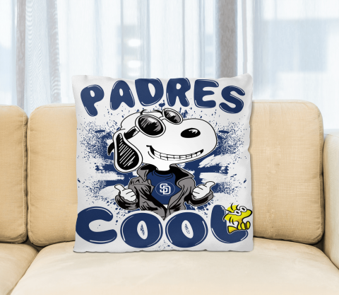 MLB Baseball San Diego Padres Cool Snoopy Pillow Square Pillow