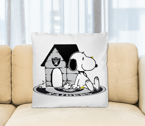 NFL Football Oakland Raiders Snoopy The Peanuts Movie Pillow Square Pillow