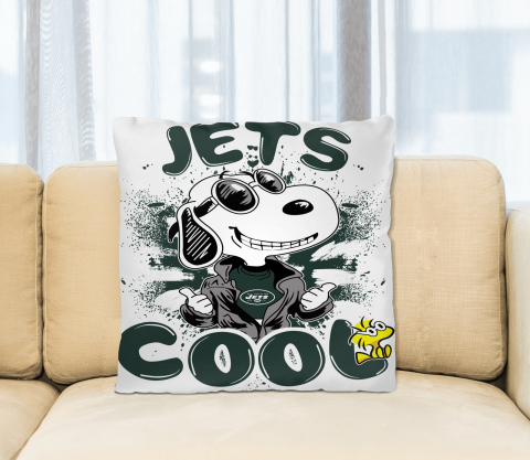 NFL Football New York Jets Cool Snoopy Pillow Square Pillow