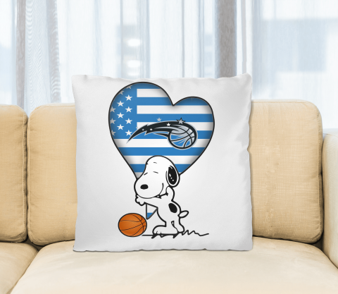 Orlando Magic NBA Basketball The Peanuts Movie Adorable Snoopy Pillow Square Pillow
