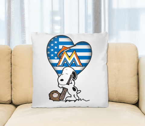 Milwaukee Brewers MLB Baseball The Peanuts Movie Adorable Snoopy (2) Pillow Square Pillow