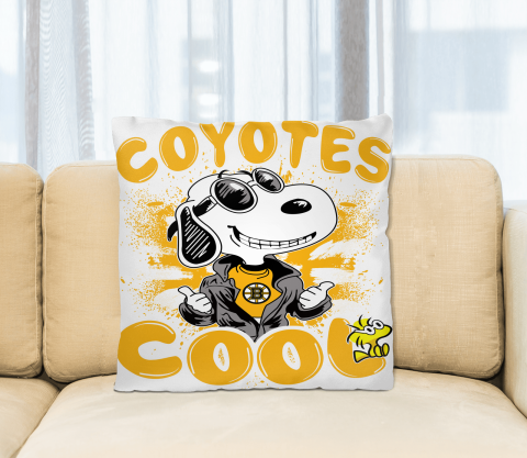NHL Hockey Boston Bruins Cool Snoopy Pillow Square Pillow