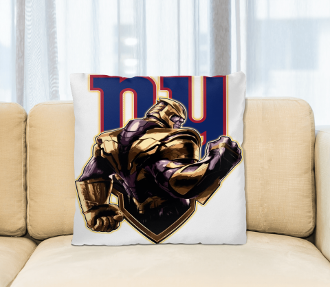 NFL Thanos Avengers Endgame Football Sports New York Giants Pillow Square Pillow