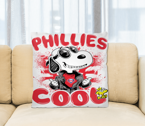 MLB Baseball Philadelphia Phillies Cool Snoopy Pillow Square Pillow