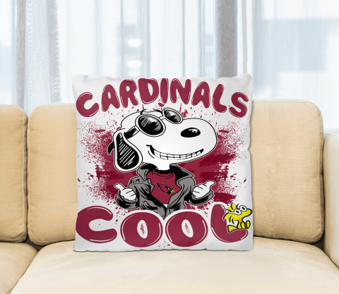 NFL Football Arizona Cardinals Cool Snoopy Pillow Square Pillow