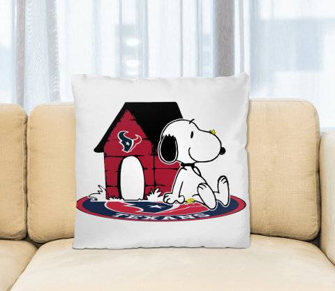 NFL Football Houston Texans Snoopy The Peanuts Movie Pillow Square Pillow