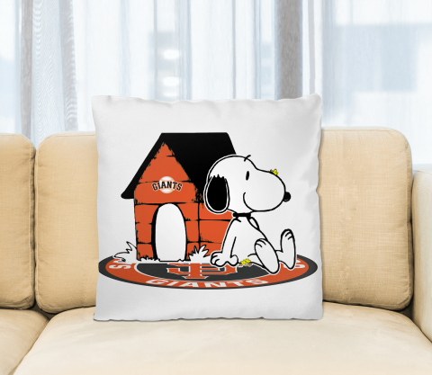 MLB Baseball San Francisco Giants Snoopy The Peanuts Movie Pillow Square Pillow