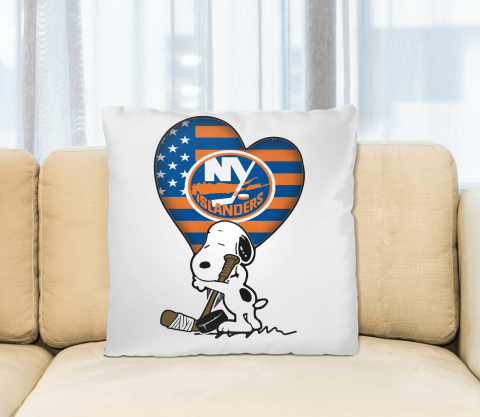 New York Islanders NHL Hockey The Peanuts Movie Adorable Snoopy Pillow Square Pillow
