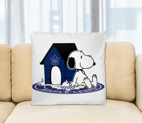 NHL Hockey Toronto Maple Leafs Snoopy The Peanuts Movie Pillow Square Pillow