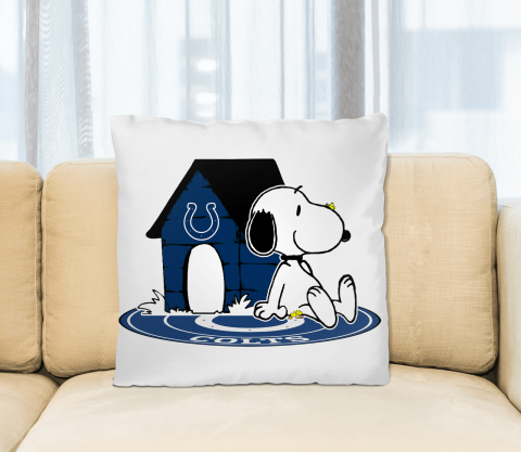 NFL Football Indianapolis Colts Snoopy The Peanuts Movie Pillow Square Pillow
