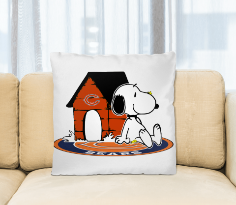 NFL Football Chicago Bears Snoopy The Peanuts Movie Pillow Square Pillow