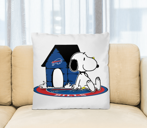 NFL Football Buffalo Bills Snoopy The Peanuts Movie Pillow Square Pillow