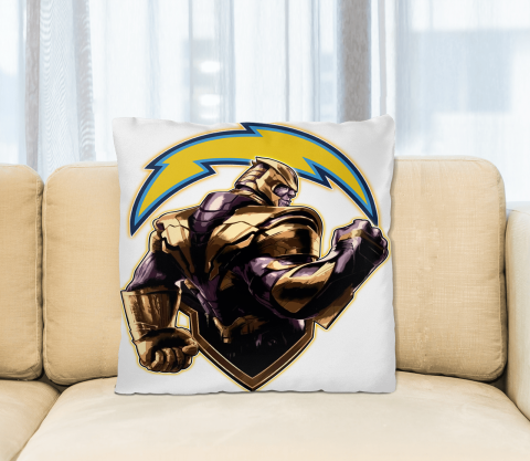 NFL Thanos Avengers Endgame Football Sports Los Angeles Chargers Pillow Square Pillow