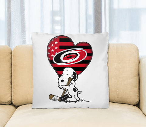 Carolina Hurricanes NHL Hockey The Peanuts Movie Adorable Snoopy Pillow Square Pillow