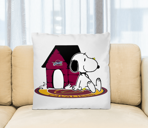 NBA Basketball Cleveland Cavaliers Snoopy The Peanuts Movie Pillow Square Pillow