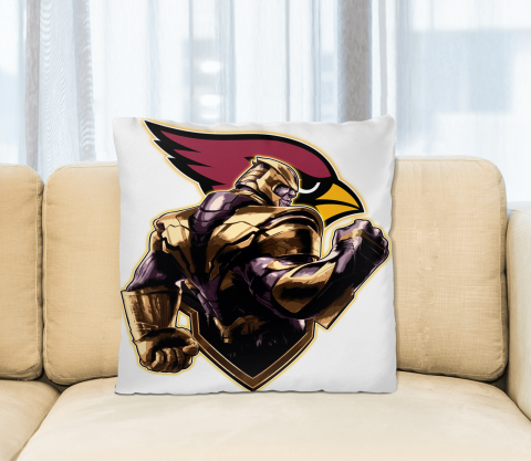 NFL Thanos Avengers Endgame Football Sports Arizona Cardinals Pillow Square Pillow